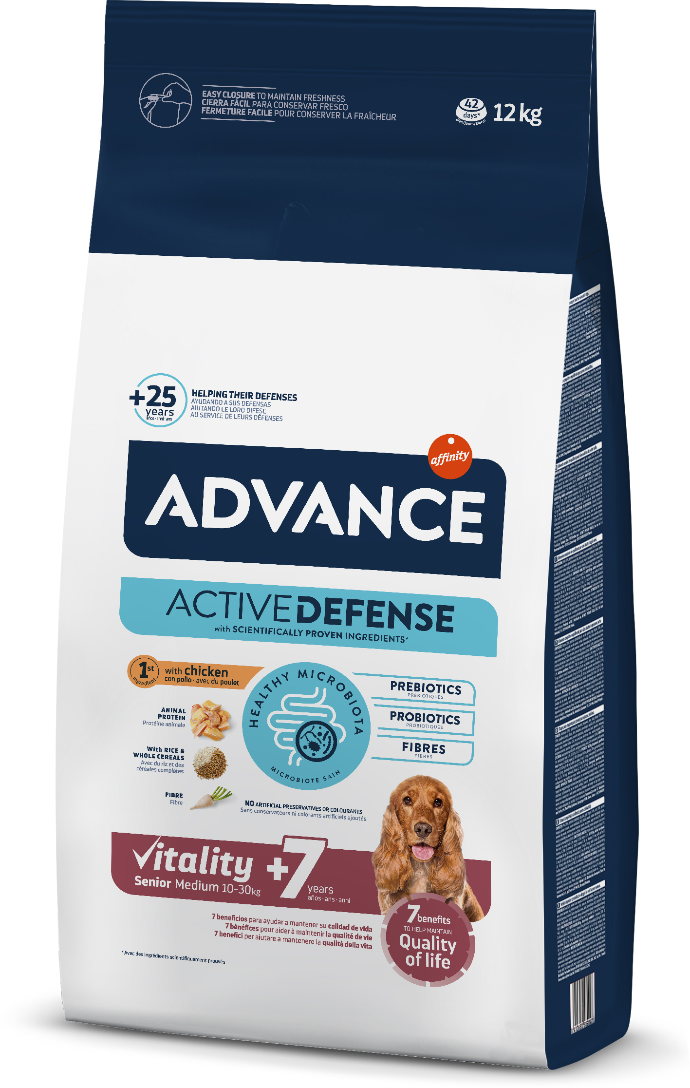 Advance Tavuklu ve Pirinçli Orta Irk Yaşlı Köpek Maması 12kg