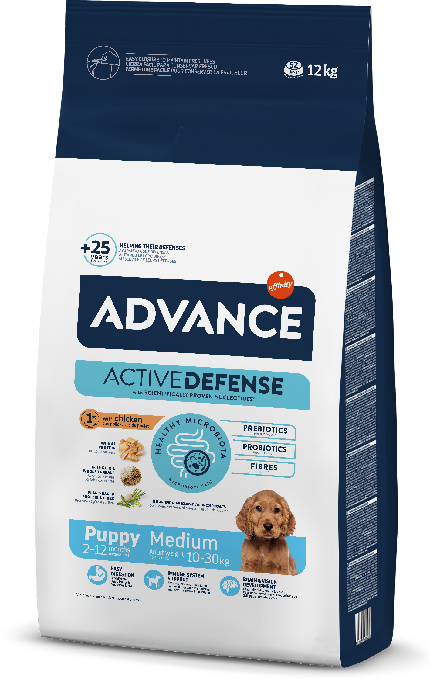 Advance Tavuklu ve Pirinçli Orta Irk Yavru Köpek Maması 12kg