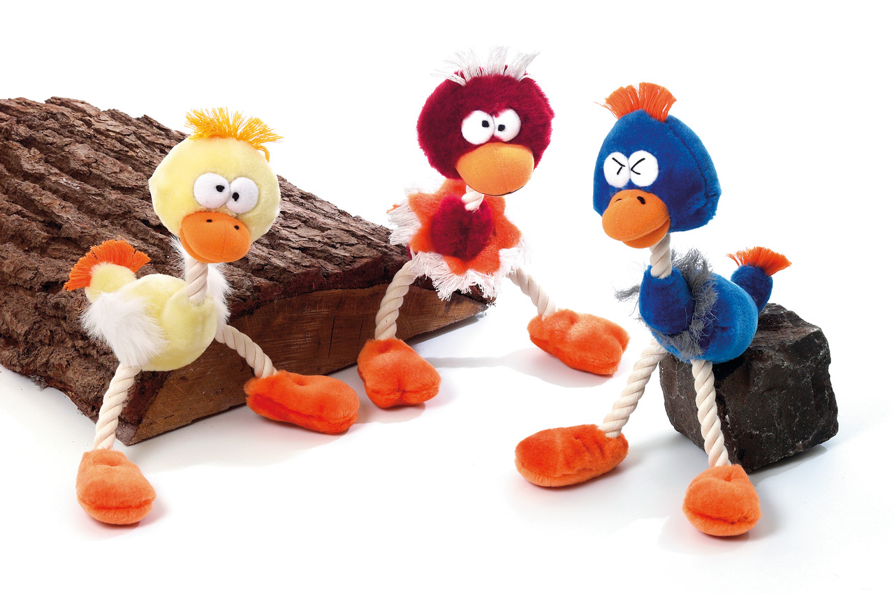 Karlıe İpli Peluş Kuş 30x10cm Kar. Renkli