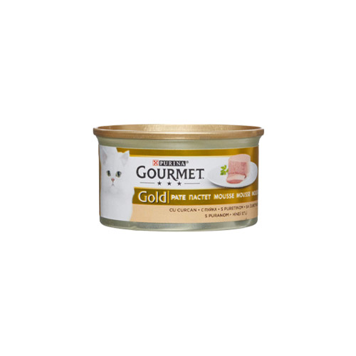 Gourmet Gold Kıyılmış Hindili Kedi Konservesi 85gr