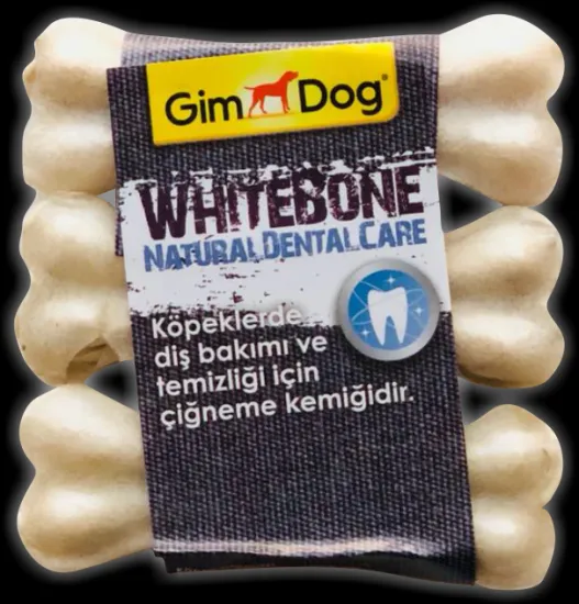 GimDog Köpek Ödülü Kemik 9 Cm 3 Lü Beyaz