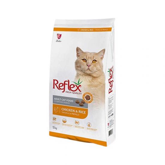 Reflex Tavuk Etli ve Pirinçli Yetişkin Kedi Maması (15 kg)