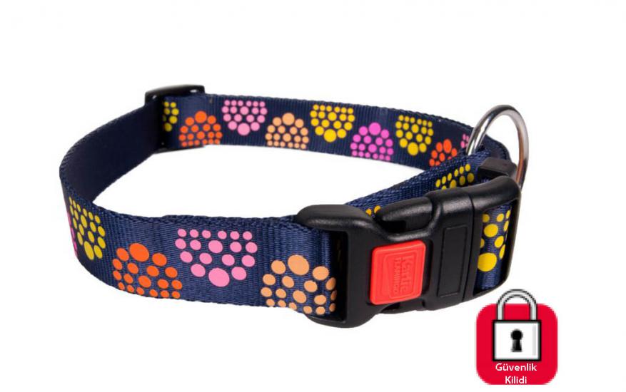 Karlıe Kilitli Boyun Tasma S 30-45cm 15mm Mavi