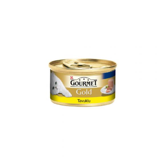 Gourmet Gold Kıyılmış Tavuklu Yetişkin Kedi Konservesi 85gr