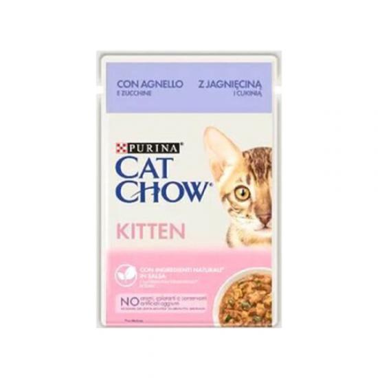 Purina Cat Chow Kitten Yavru Kuzu Etli Yaş Kedi Maması 85gr