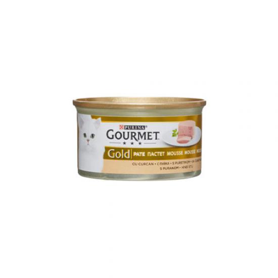 Gourmet Gold Kıyılmış Hindili Kedi Konservesi 85gr