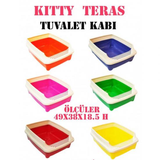 Pet Garden Kıtty Teras Tuvalet Kabı 49x38x18,5